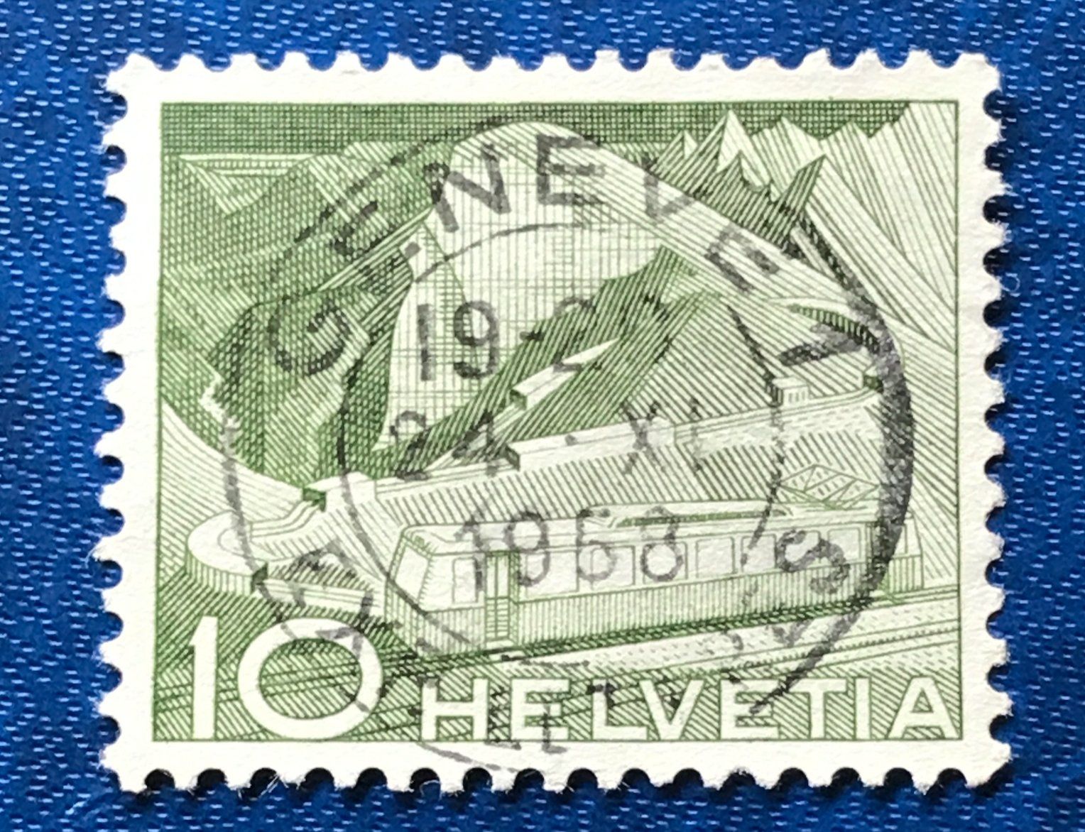 Tutti i francobolli: Nr.299 mit Stempel Bergbahn  1949   – Usato da Aarau venduto da Billa007