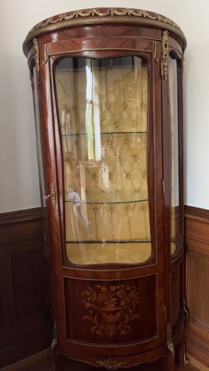 Glasvitrine VM 306 T In Kirschholz-Optik – Display-Vitrine Mit Glastüren (48x38x25 Cm)