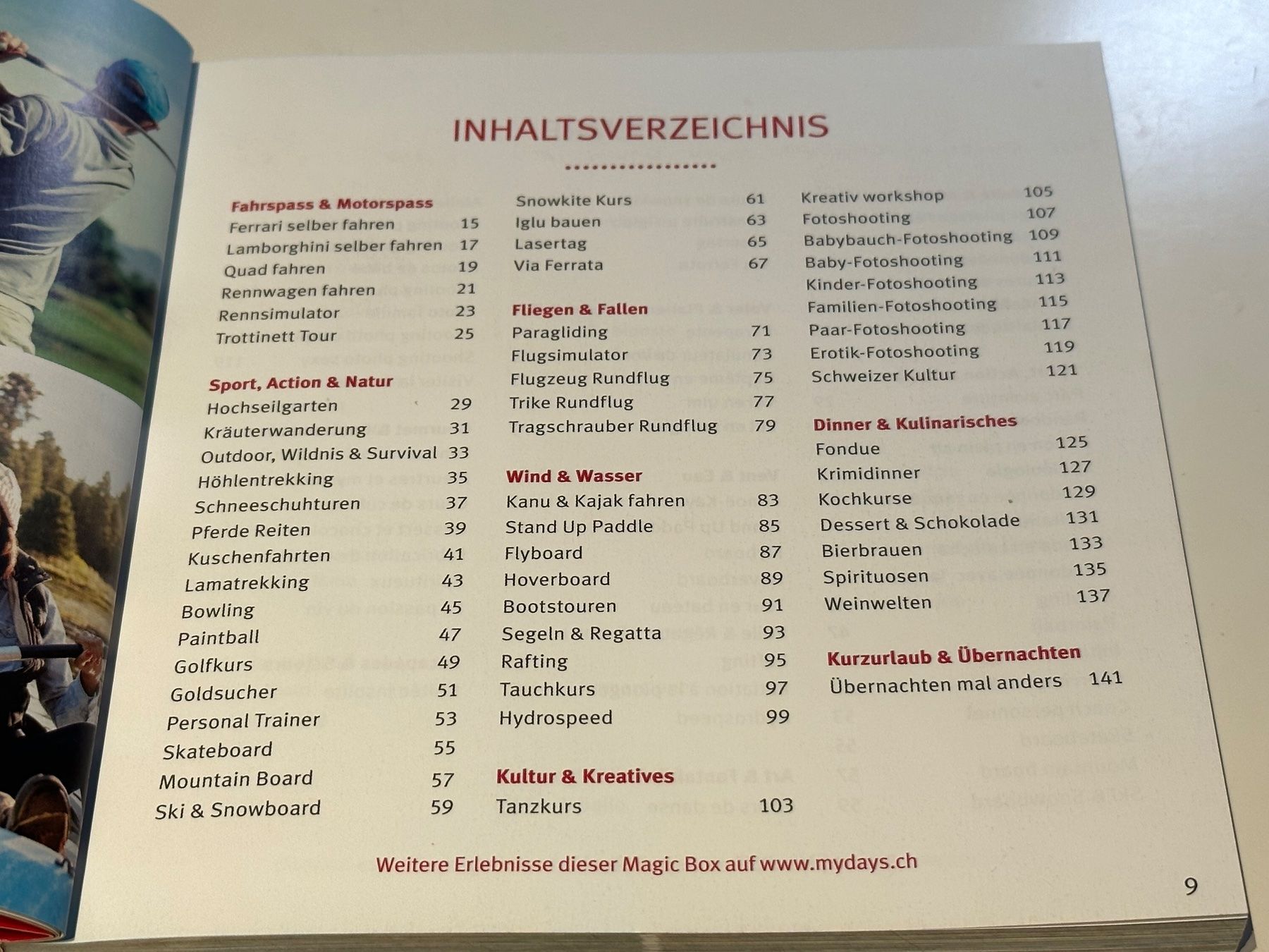 Gutscheine: Gutschein 100.- von MyDays – Gebraucht aus Schaffhausen von  3
