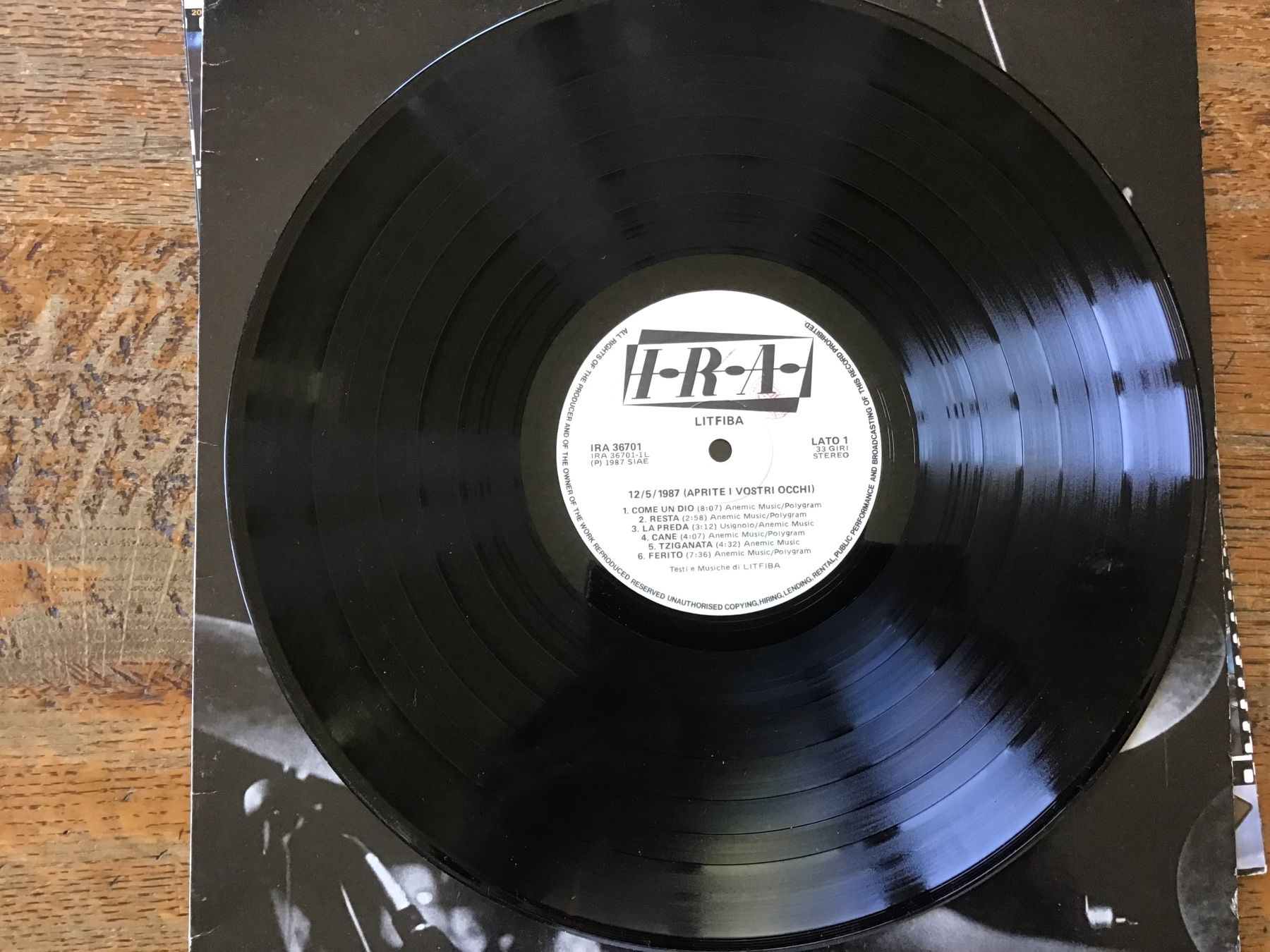 Dischi in vinile: Live LP Litfiba – Usato da Fully venduto da Ruby97 5