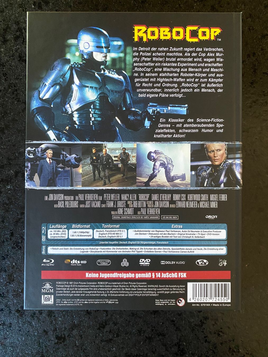 Tutti i DVDs: RoboCop Mediabook Blu-ray + DVD Sehr Gut – Usato da Schmitten FR venduto da FilmRarities 1