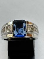 Ring Silber 925 mit blauem Stein,Top!