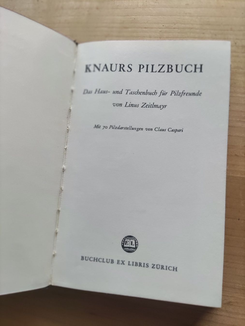 Libri: Knaurs Pilzbuch - 1954 – Usato da Solothurn venduto da Csw1 4