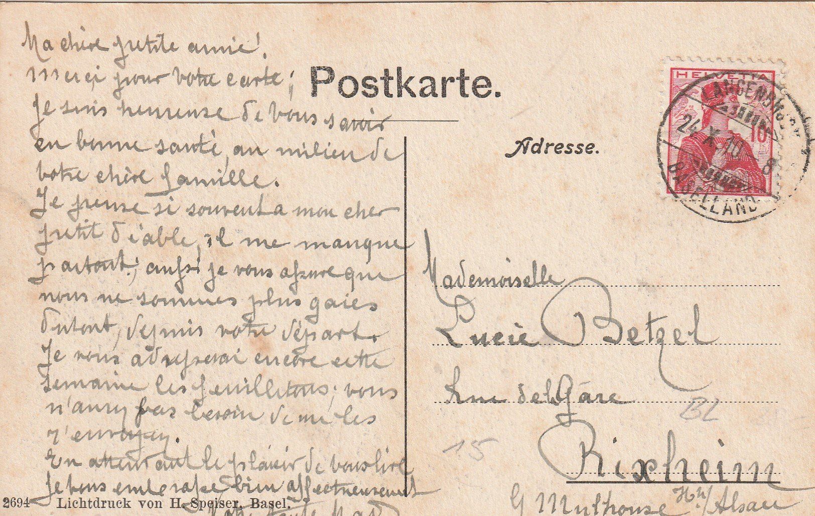 Cartes postales: Langenbruck / BL - 1910 – D'occasion à uttwil par Koehlerfred 1