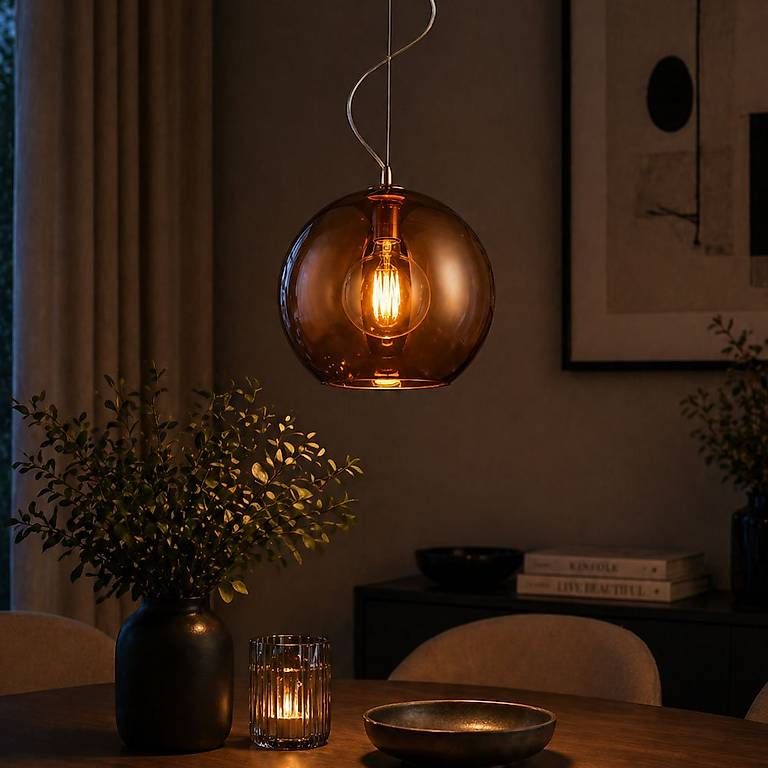 Lampadari & plafoniere: PERLA Hängelampe im Kupferlook – Nuovo e nell'imballaggio originale da Sissach venduto da mondilux 1