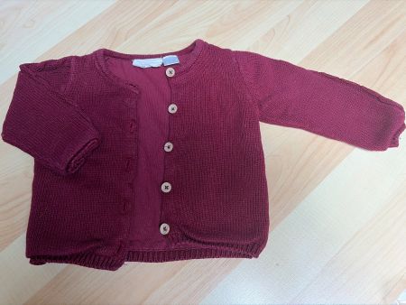 Kinder Strickjacke weinrot Grösse 62 guter Zustand