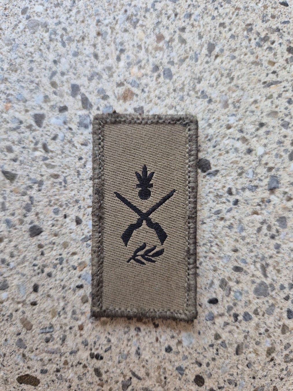 Schweizer Armee Placchette & Badge: Dienstzweigabzeichen Infanterie mit klett – Usato da Riedholz venduto da fr_sIruP