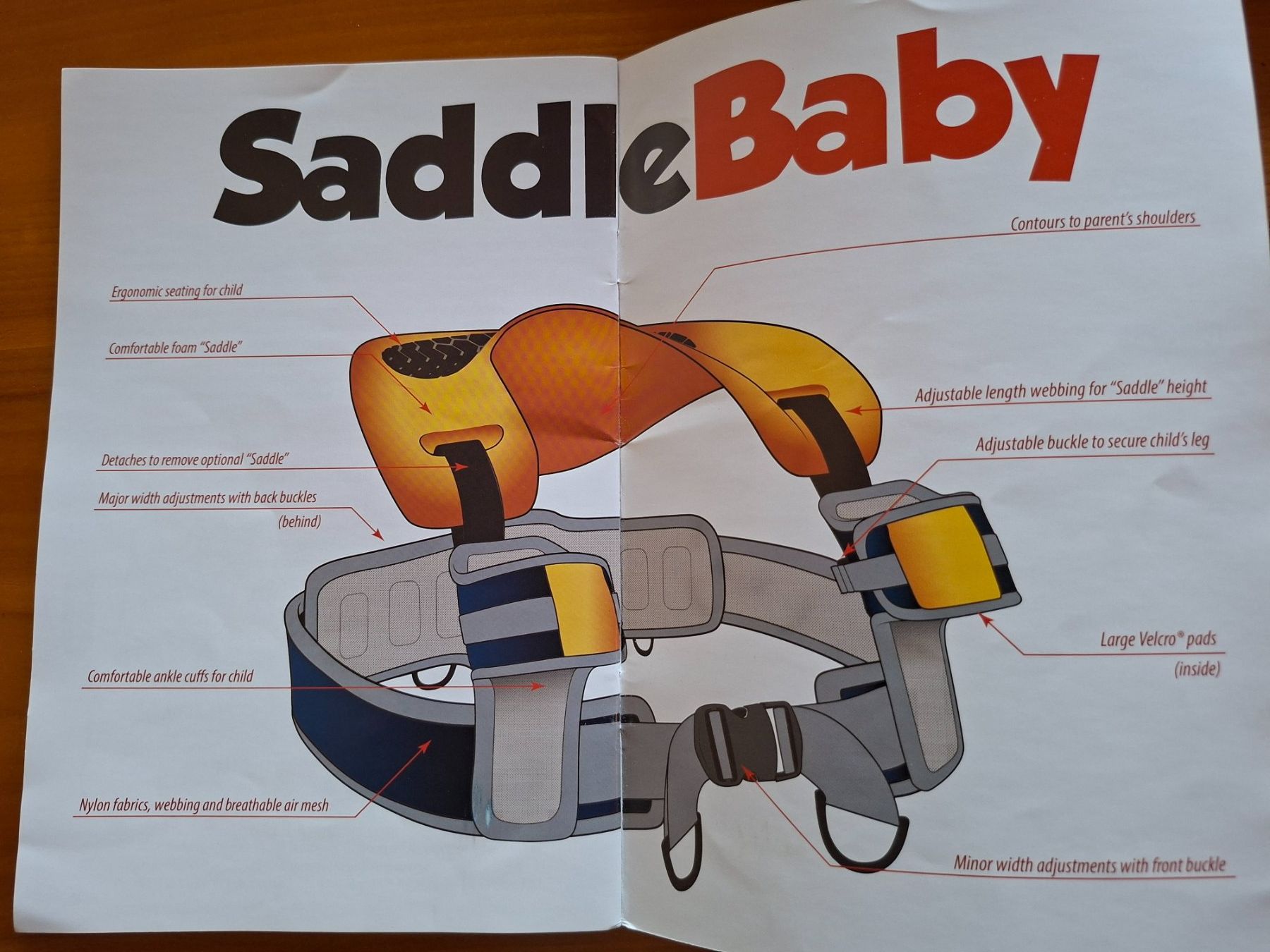 Marsupi portabebè: SaddleBaby Kindertrage mit Anleitung gebraucht – Usato da Neftenbach venduto da schiahoi 2