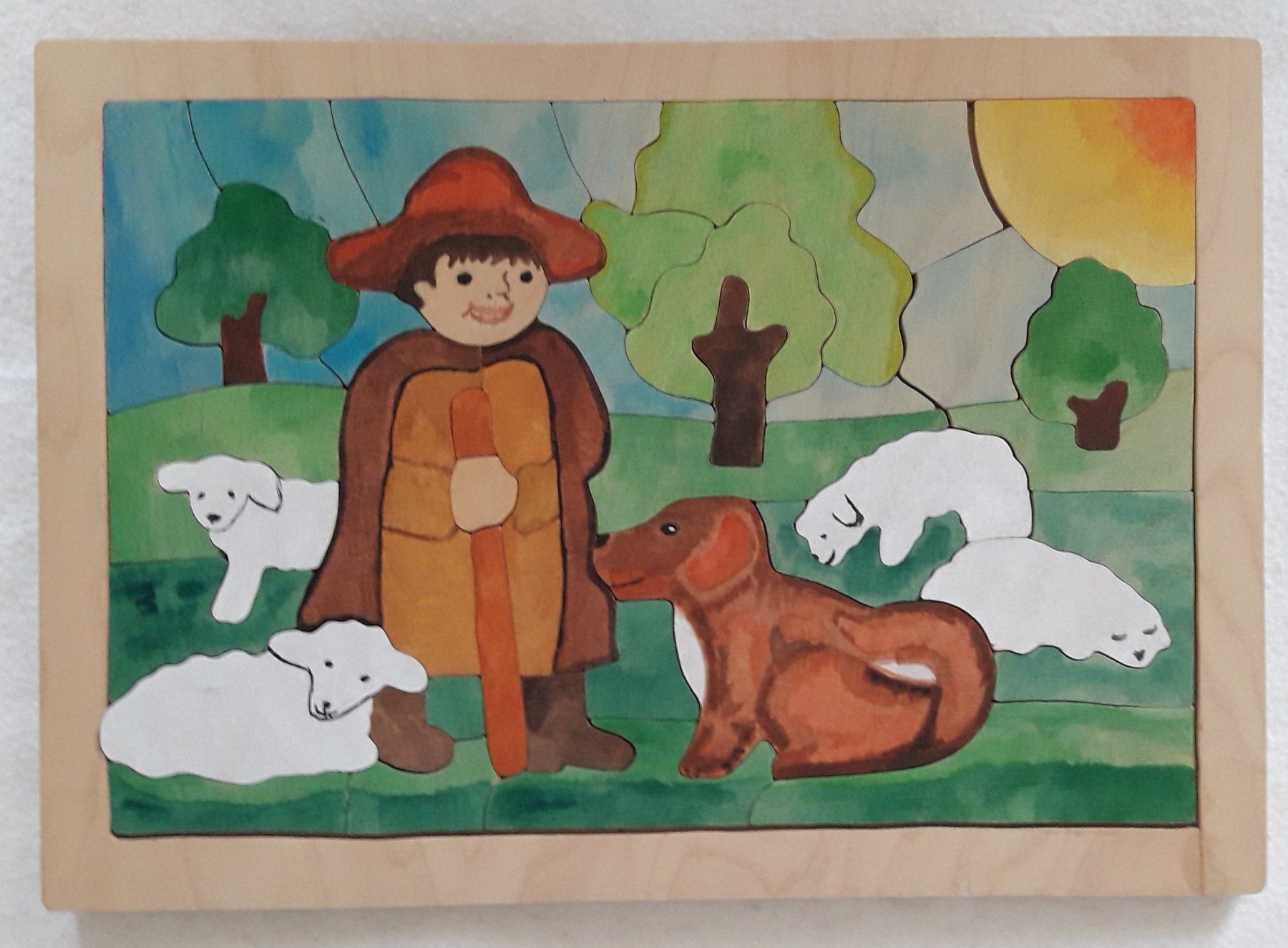 Puzzle: Puzzle Holz Schafhirt – Usato da Zürich venduto da Erdmond