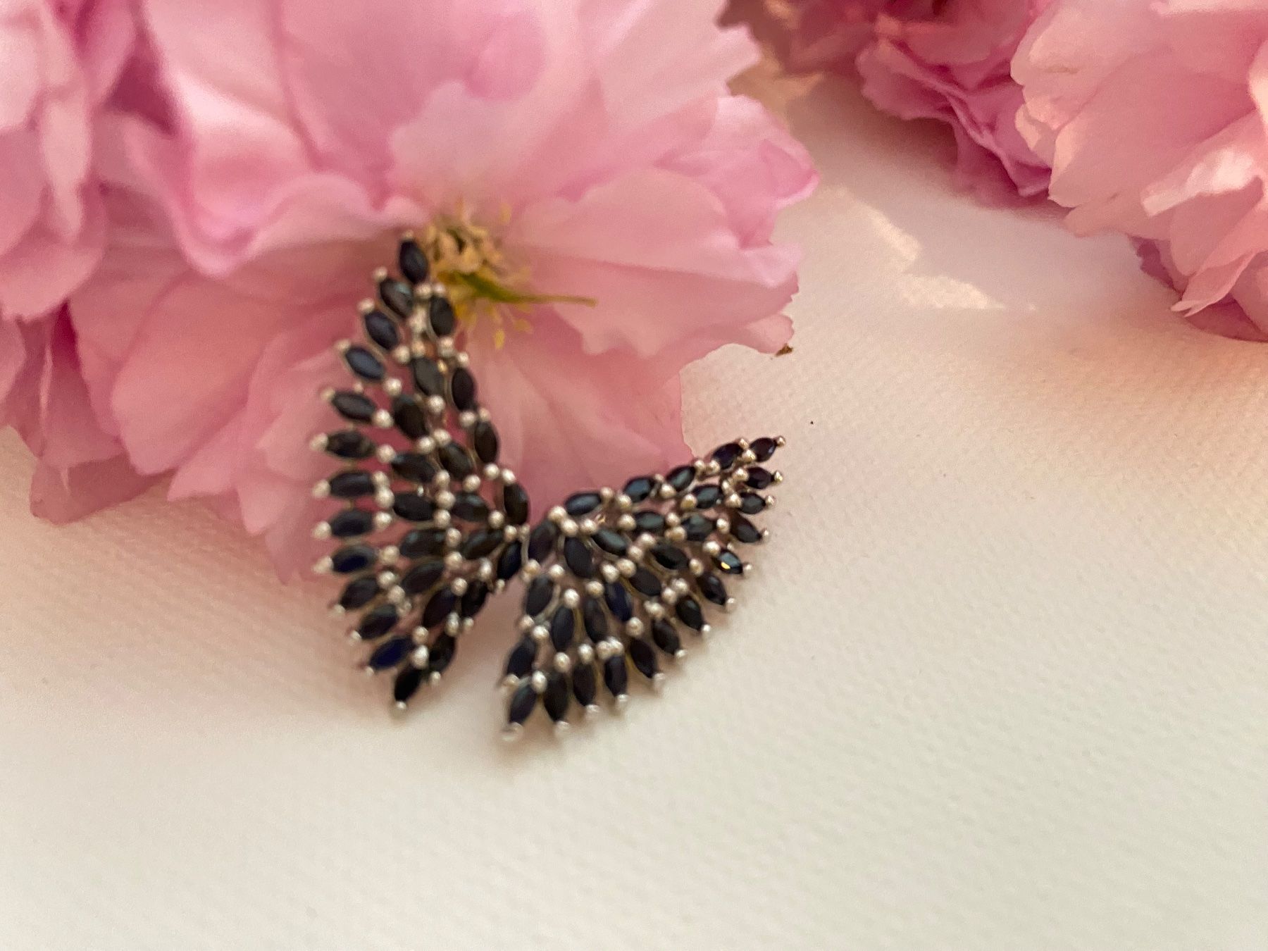 Orecchini pendenti & Orecchini a lobo: Ohrringe blaue Saphire in 925 Sterling Silver – Nuovo (secondo la descrizione) da Zürich venduto da LIBELLA13