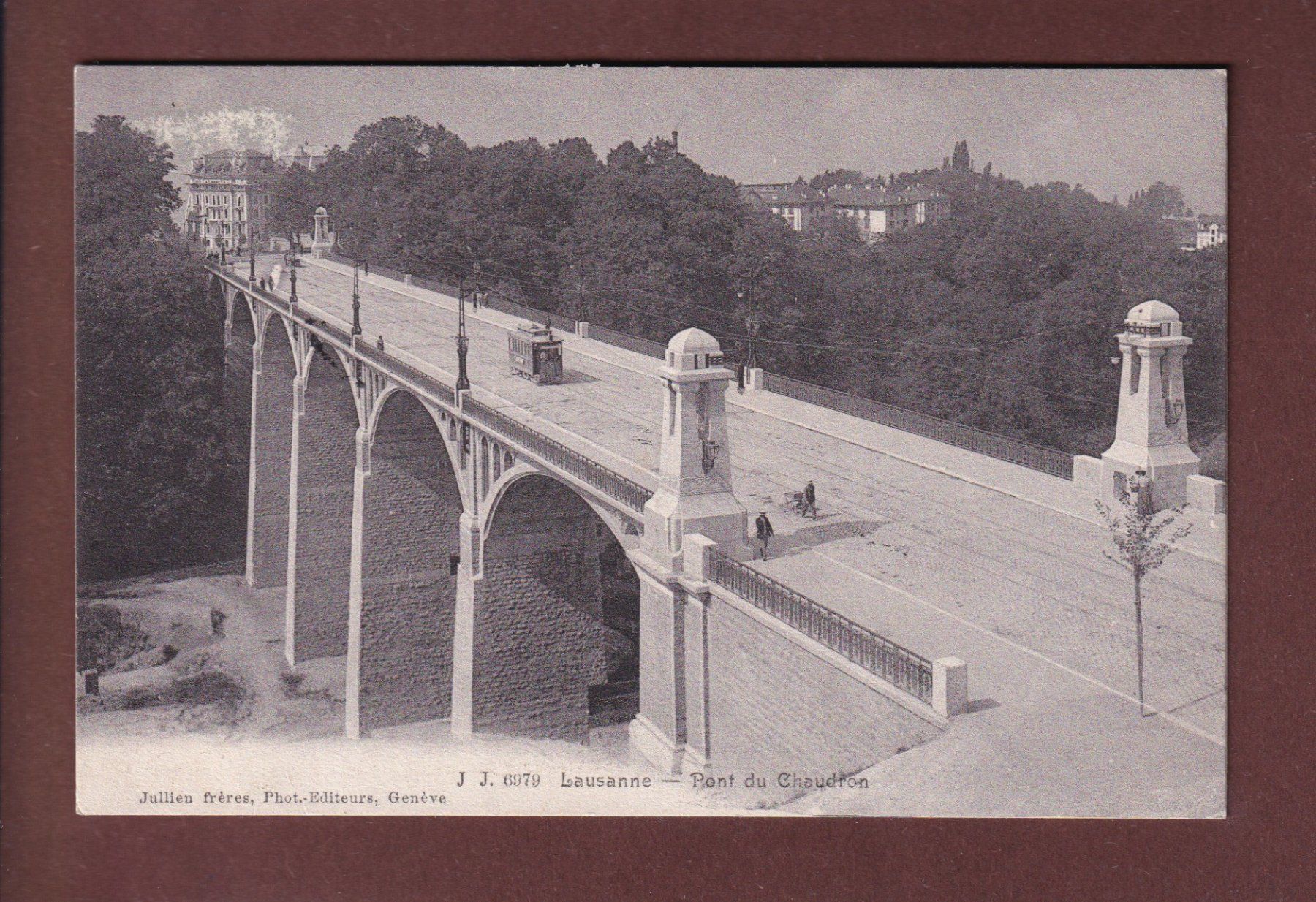 Cartes postales: LAUSANNE - Pont Chauderon - Tram - 1909 – D'occasion à Pully par nicecards