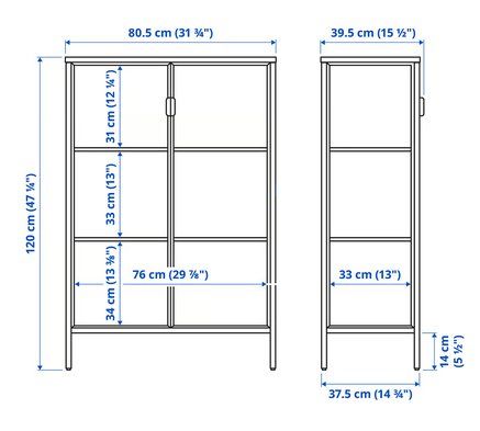 Vitrines: Vitrine IKEA "Rudsta" – D'occasion à Birrwil par isa.nxo 1