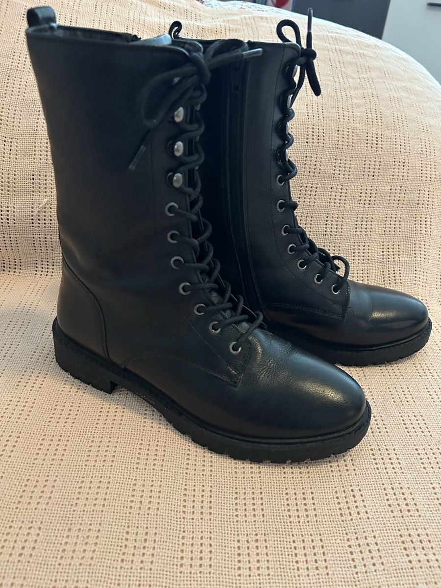 Scarpe da donna: Leder Schnürstiefel Schwarz Gr. 39 , Top  – Nuovo (secondo la descrizione) da Zürich venduto da robbii13 2