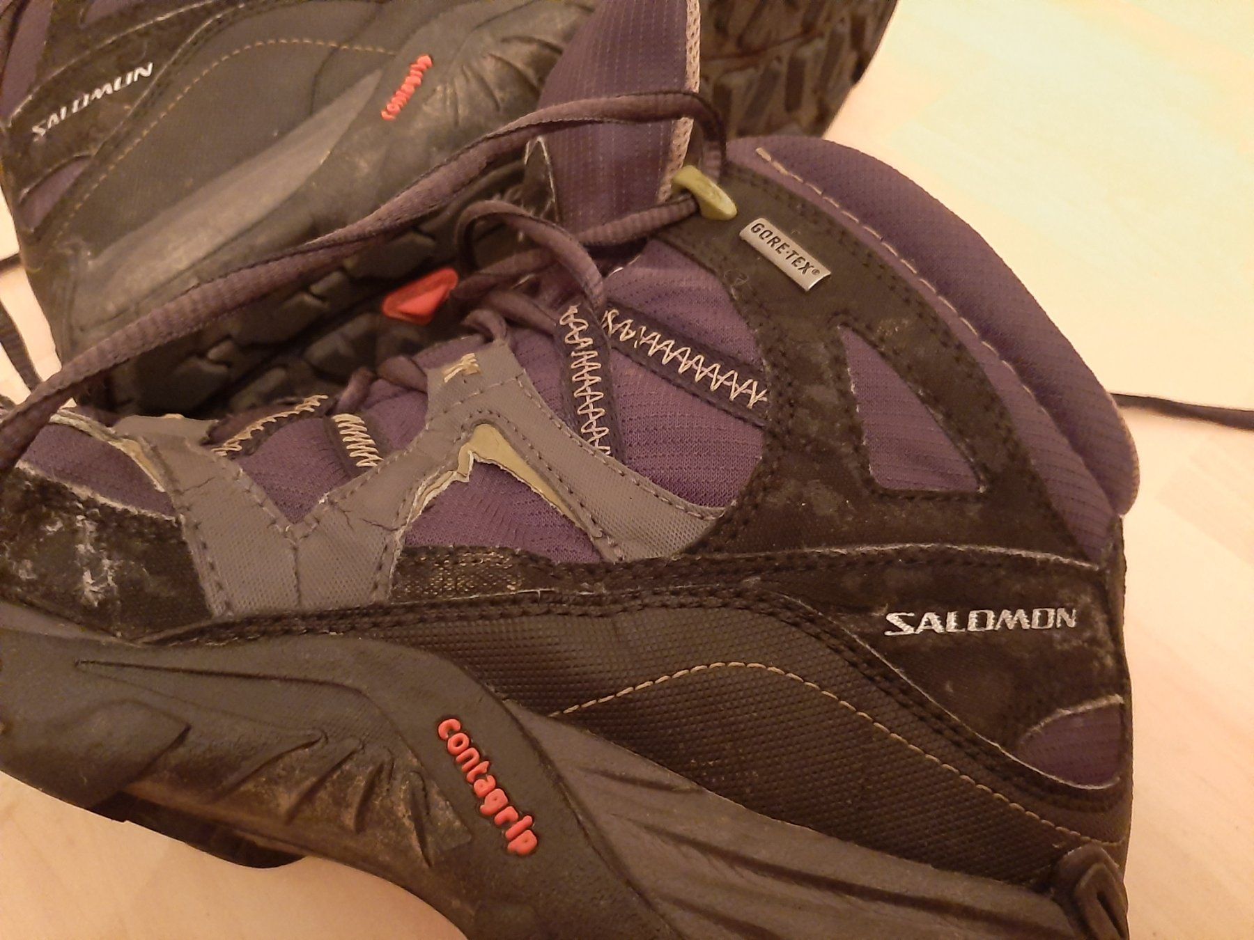 Salomon Herrenschuhe: SALOMON Wanderschuhe Schuhe Trekkingschuhe Bergschuh GoreTex – Gebraucht aus Wilderswil von SFSw 6