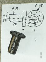 Maschine, Flansch + Büchse + Kettenräder + Kette / Vario mat