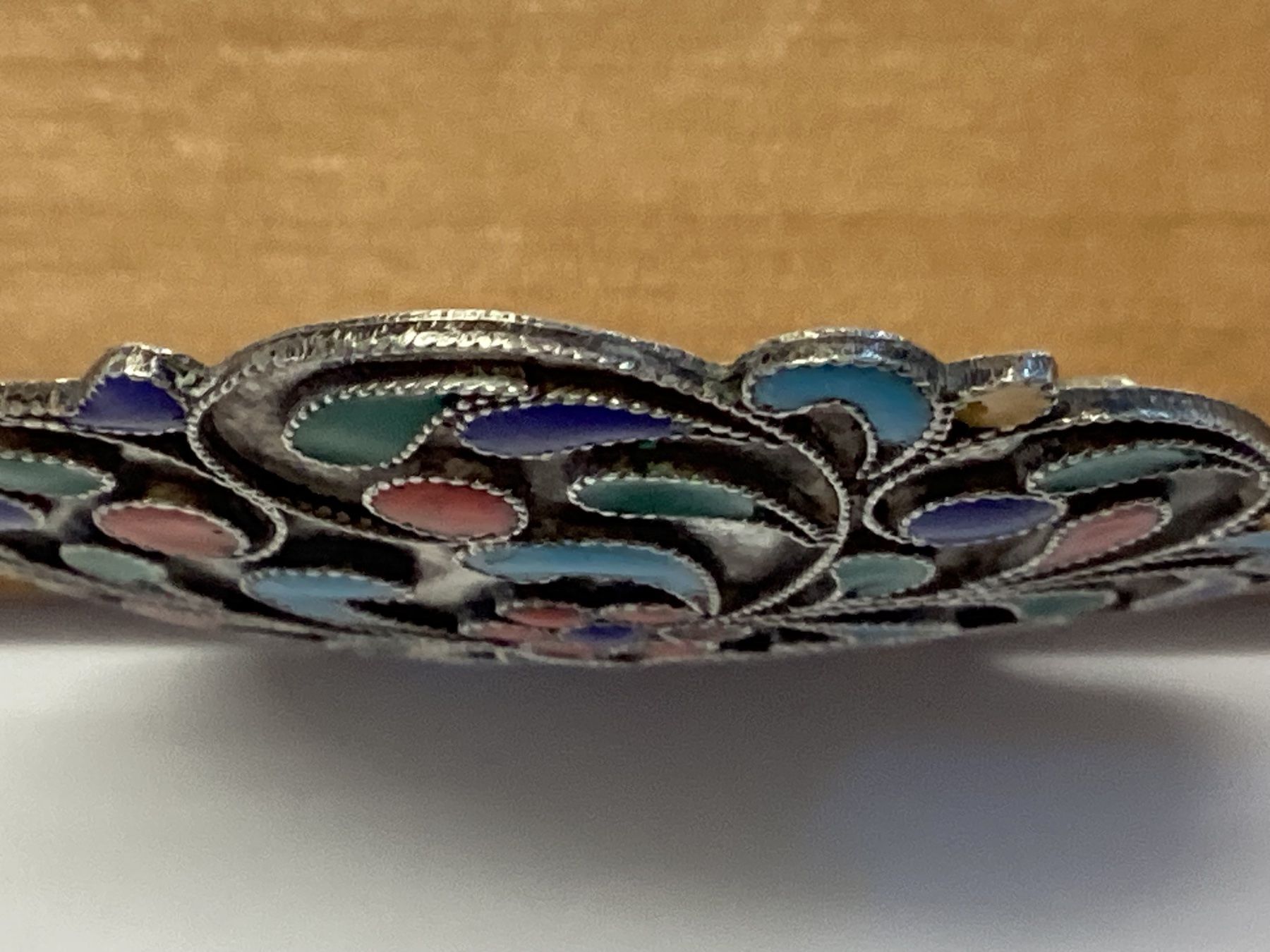 Spille & Fermagli: Vintage Silber Brosche , Cloisonné Emaille Handarbeit – Usato da Eglisau venduto da mar_5rn2 4