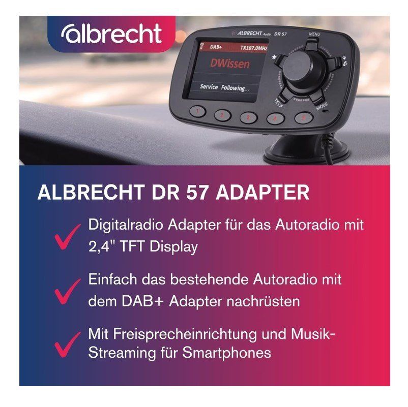 Unità & Adattatore: Albrecht DR 57 DAB Auto Adapter, neu, ungebraucht – Nuovo e nell'imballaggio originale da Belp venduto da Uljo 4