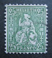 Sitzende Helvetia 49 gestempelt