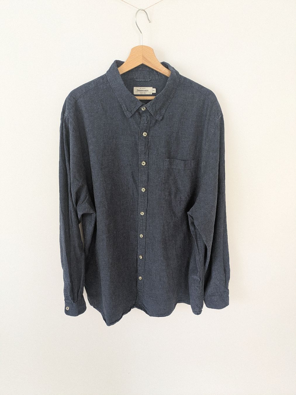 Camicie: Leinenhemd Dressmann Dunkelblau Gr.4XL  – Usato da Rorschach venduto da joh_v2y2