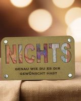 Holz - Geschenkkarte
