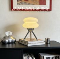 Stylische Nachttischlampe orange, 27cm neu