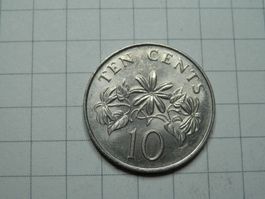 Singapur  10 Cent, 1987