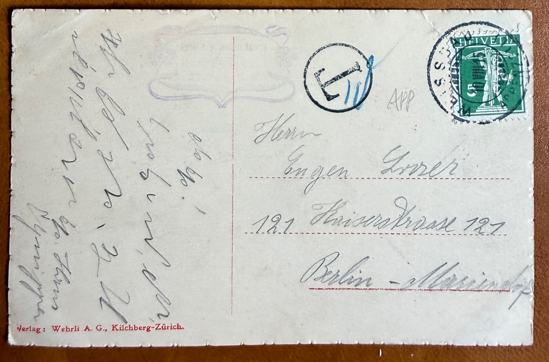 Cartoline postali: Klubhütte - Tierwies 1915 – Usato da Lutry venduto da Ediego 1