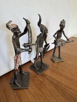 Afrikanische Statuen-Set Metall „Tribal art“ vintage Rarität
