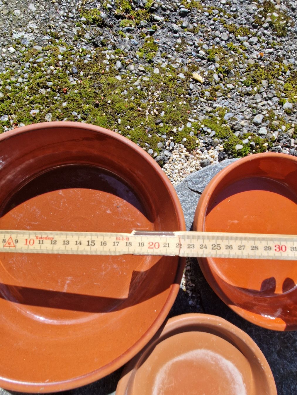 Sottobicchieri: 3er Set Pflanzuntersetzer, glasiert – Usato da Weggis venduto da Oswadan 2