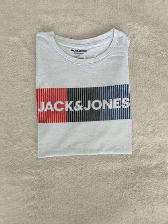 T-Shirt Jack & Jones weiss Grösse S - Guter Zustand 