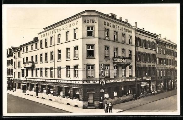 Cartoline postali: Basel, Hotel-Restaurant Rheinfelderhof – Usato da Berlin venduto da bartko-reher