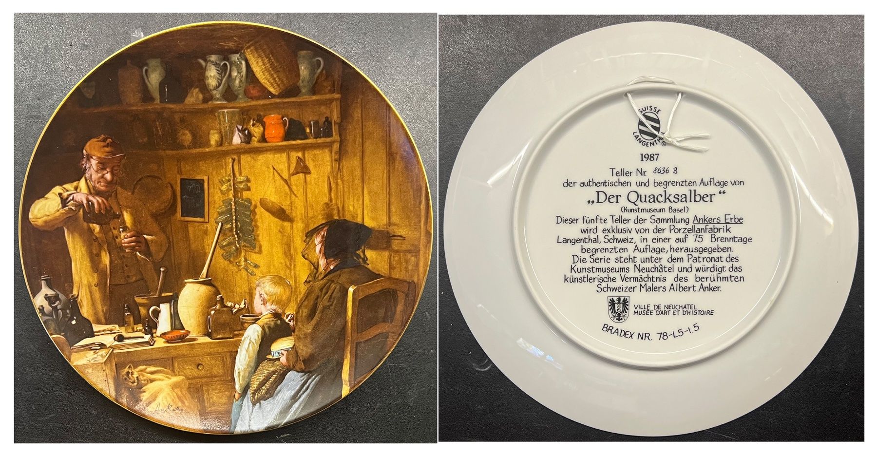 Piatti: 8 Anker Teller. Langenthal. Porzellan – Nuovo e nell'imballaggio originale da Zumikon venduto da tesoro8853 7