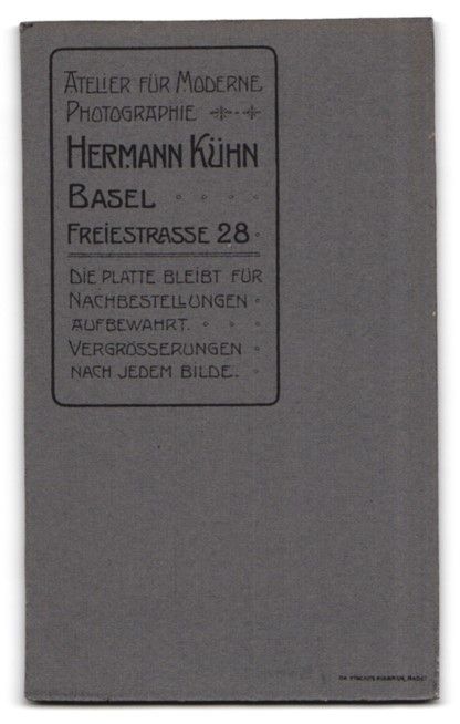 Fotografie & Manifesti: Fotografie Hermann Kühn, Basel, Freiest – Usato da Berlin venduto da bartko-reher 1
