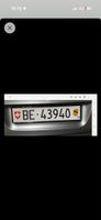 Nummernschild (Autokennzeichen) Kanton Bern BE 43940