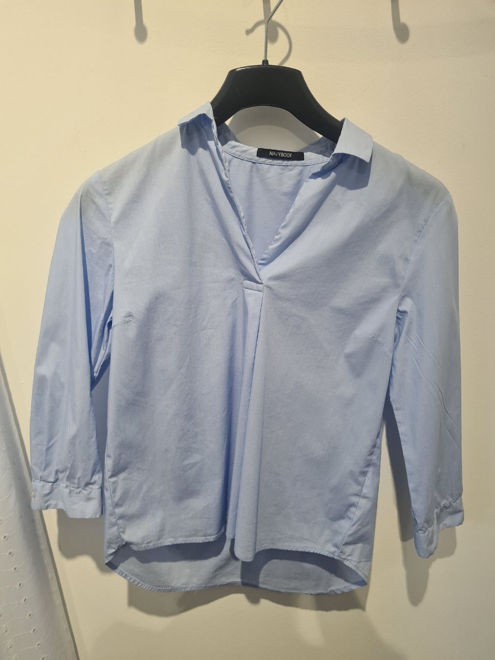 Navyboot Blusen: NAVYBOOT Hemd Hellblau Groesse 36 Baumwolle Mix  – Gebraucht aus Adligenswil von FriedasWelt