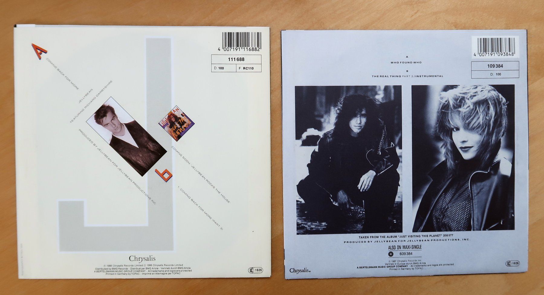 Dischi in vinile: JELLYBEAN - 2 VINYL SINGLES (NM) – Usato da Hedingen venduto da Studers 1