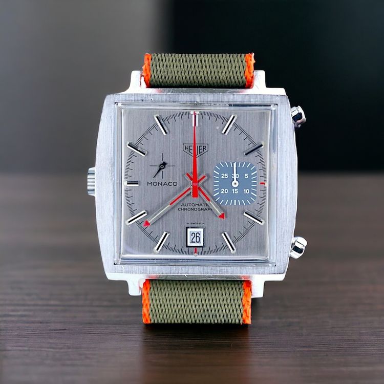 Heuer Vintage Monaco Chronograph Gray Perfect
