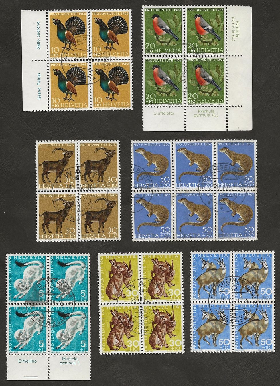 Tous les timbres: Schweiz 29  Viererblock Pro Juventute gestempelt – D'occasion à Au ZH par xelagreb01 3