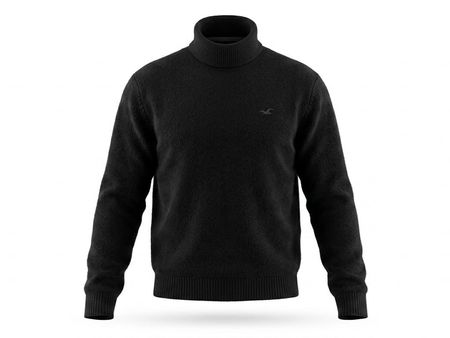 Rollkragenpullover Hollister schwarz Grösse S gebraucht