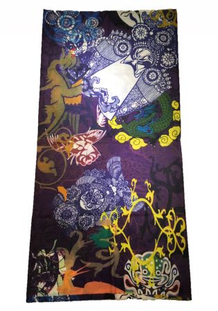 Bandana snood - Fleurs