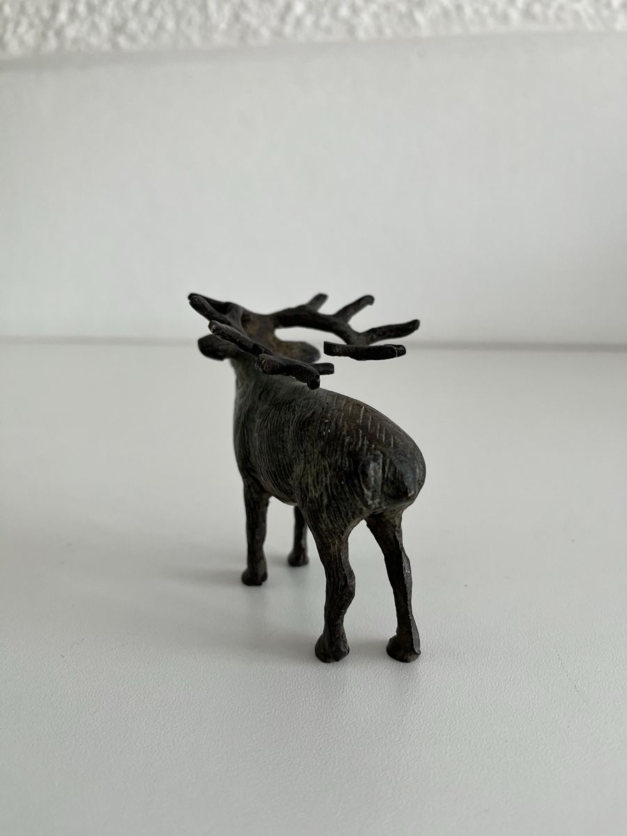 Statuette: Hirsch aus Bronze – Usato da Wetzikon ZH venduto da seli03 8