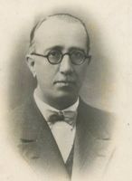 Vintage Foto Mann runde Brille Fliege um 1920 Retro Deko 📸