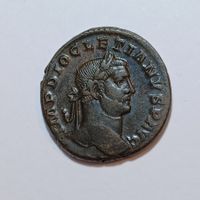 Follis (grosse römische Bronzemünze) Diocletian 284-305