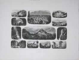 Ragaz Souvenir Stahlstich