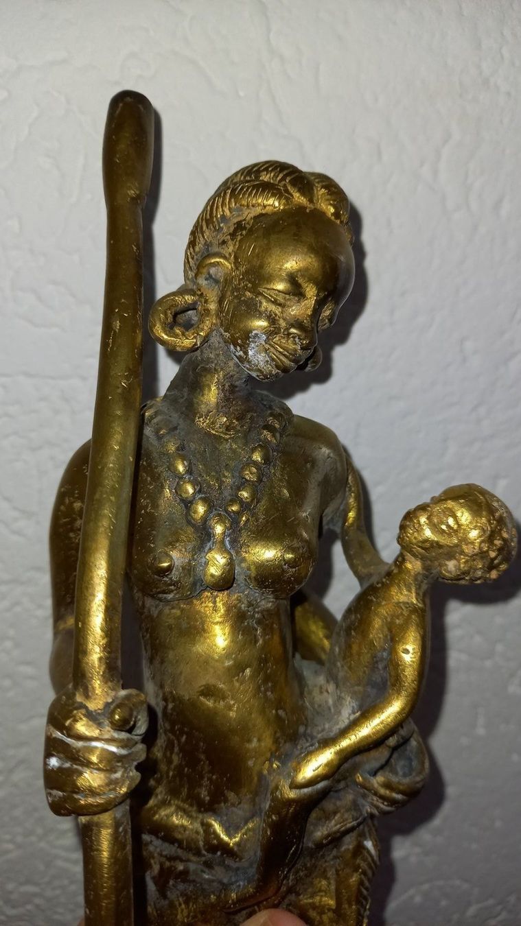 Sculptures & Statues: Messing Skulptur, Afrika – D'occasion à Vilters par Fleiflomi 1