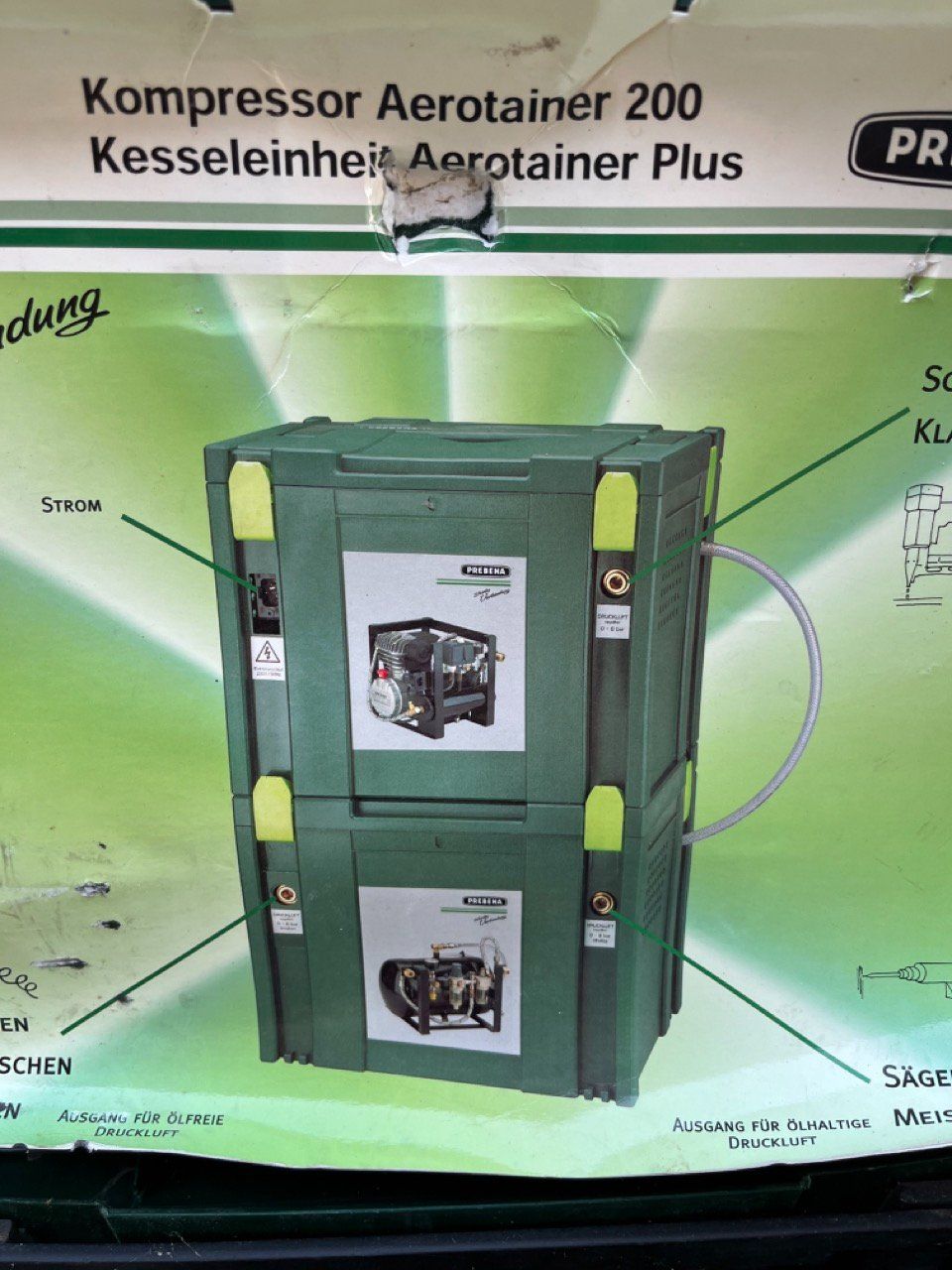 Compressori: Prebena Aerotainer 200 Kompressor + Kesseleinheit Plus – Usato da frick venduto da comi