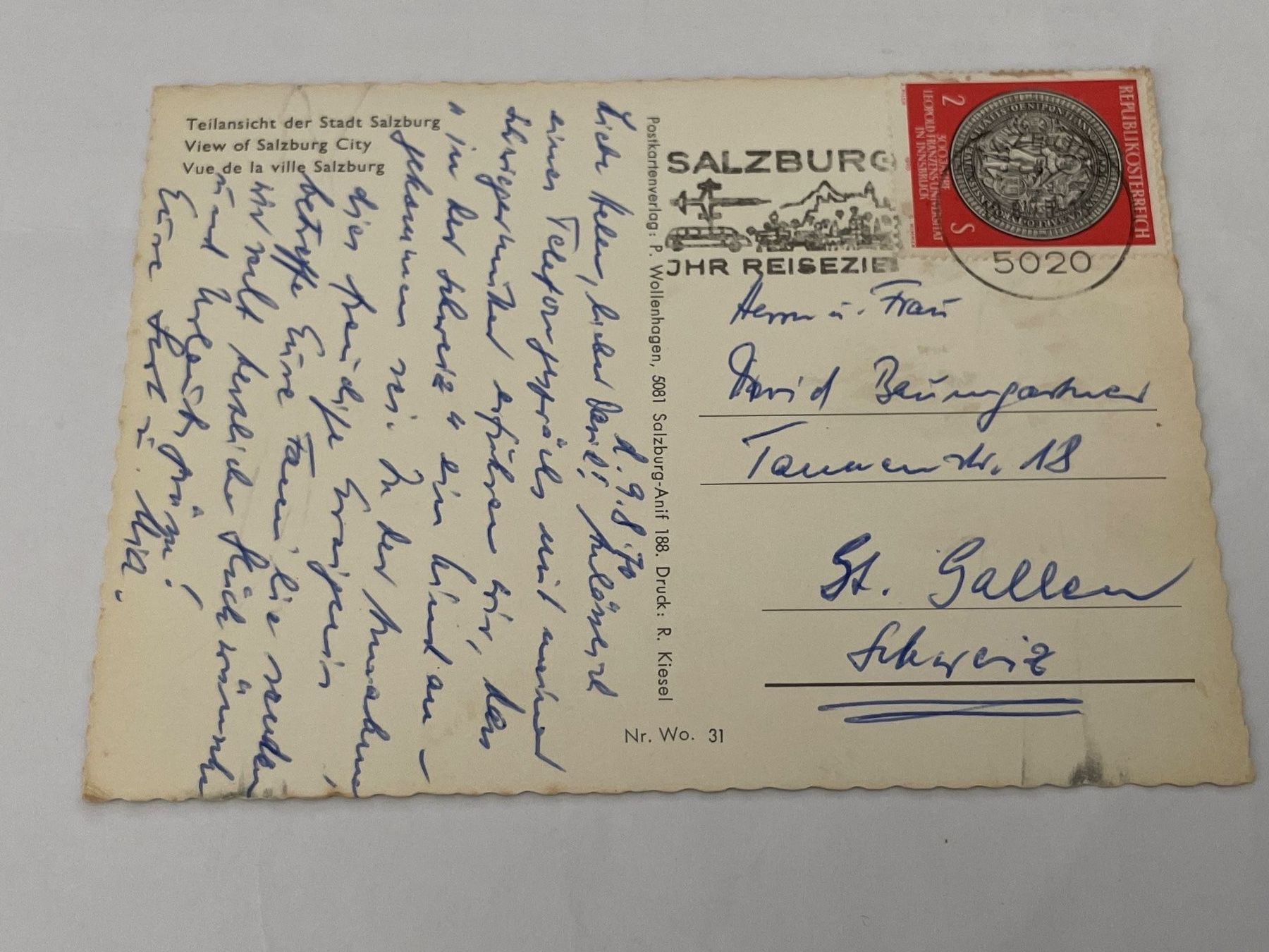 Cartes postales: Ansichtskarte Bild von Salzburg – D'occasion à St. Gallen par Gallus8 1
