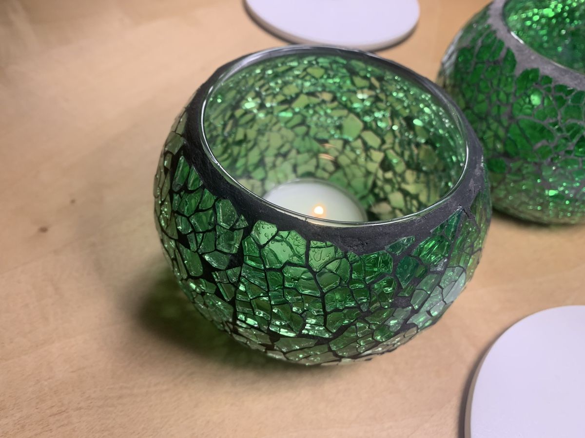 Sonstige Dekorationen & Accessoires: Windlichter originell, glasig grün  – Gebraucht aus Brugg AG von Simone92 1