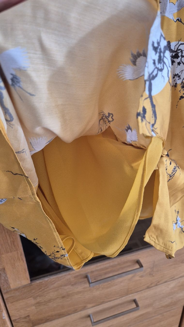 Allsaints Vestiti: Allsaints Kleid  Gr.S Senfgelb mit Kraniche – Usato da Winterthur venduto da ann_7lxx 3