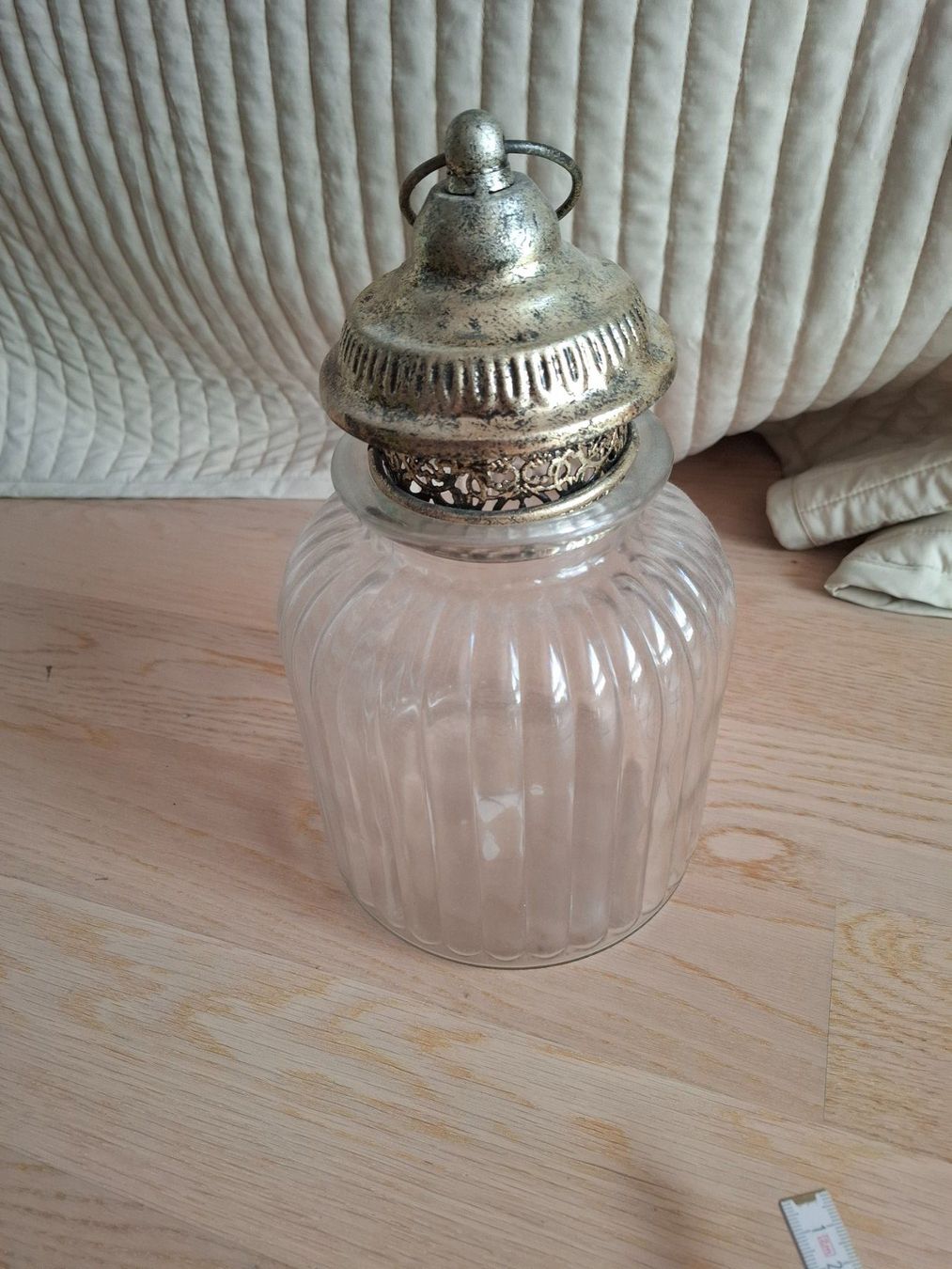 Tutte le decorazioni: Glasvorratsbehälter mit orientalischem Deckel / Windlicht – Usato da Affoltern am Albis venduto da Sabinezc